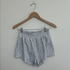 Princess Polly Blue Floral Pajama Shorts Size 6